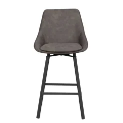 Discount Wohnen Drehbarer Barstuhl mit Schalensitz - Olterva (2er Set)