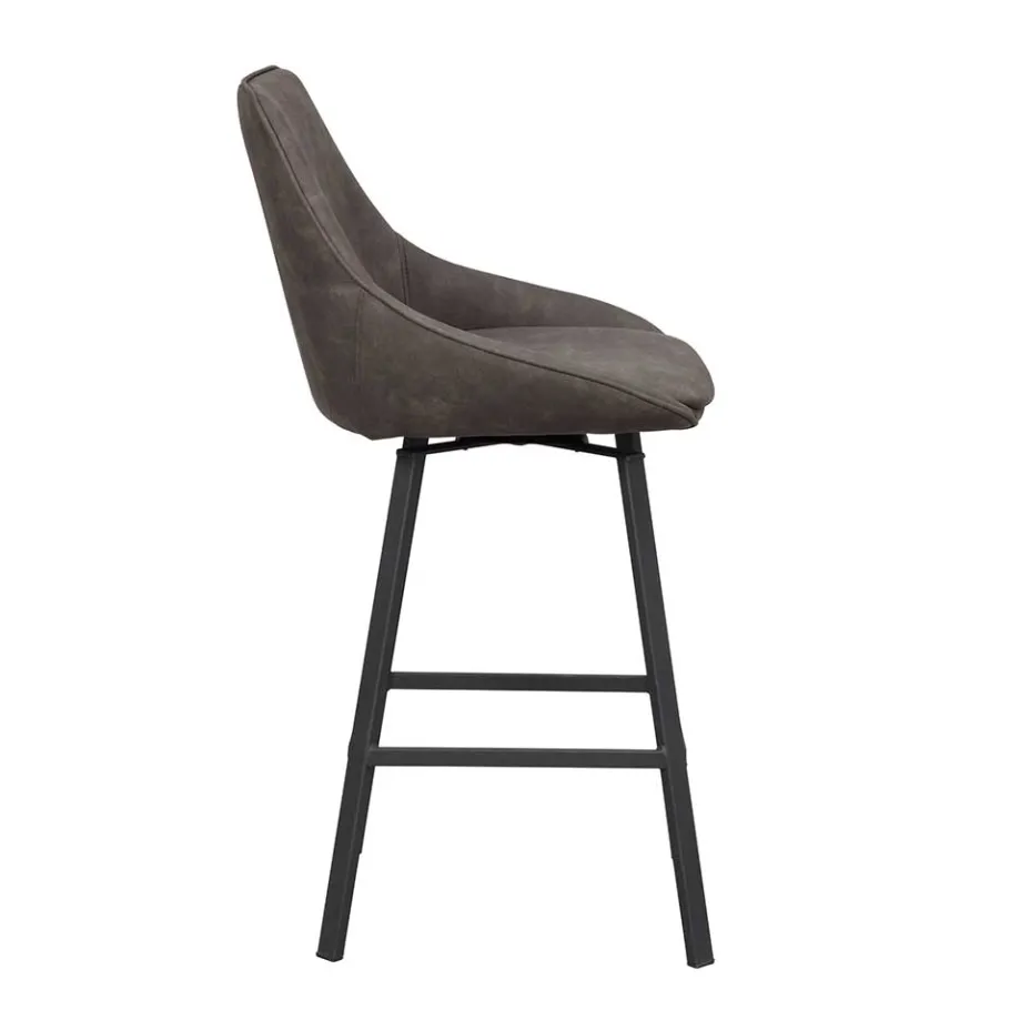 Discount Wohnen Drehbarer Barstuhl mit Schalensitz - Olterva (2er Set)