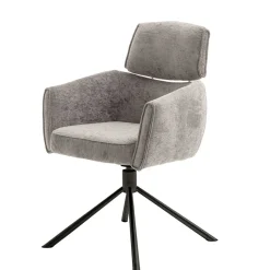 Online Wohnen Drehbarer Esstischstuhl in Taupe - Linette (2er Set)