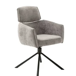 Online Wohnen Drehbarer Esstischstuhl in Taupe - Linette (2er Set)