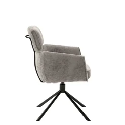 Online Wohnen Drehbarer Esstischstuhl in Taupe - Linette (2er Set)