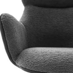 Sale Wohnen Drehbarer Esszimmersessel in Anthrazit - Adhipa (2er Set)