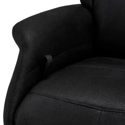New Wohnen Drehbarer Fernsehsessel in Schwarz Microfaser - Jonata