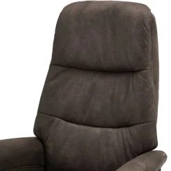Hot Wohnen Drehbarer Microfaser Relaxsessel in Braun - Cariba
