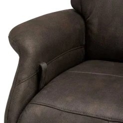 Hot Wohnen Drehbarer Microfaser Relaxsessel in Braun - Cariba