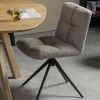 Discount Wohnen Drehbarer Polsterstuhl aus Boucle Stoff in Beige - Magan