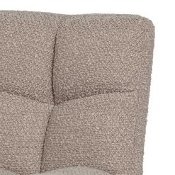 Discount Wohnen Drehbarer Polsterstuhl aus Boucle Stoff in Beige - Magan