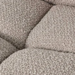 Discount Wohnen Drehbarer Polsterstuhl aus Boucle Stoff in Beige - Magan