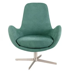 Online Wohnen Drehbarer Retro Loungesessel in Türkis - Vitablo