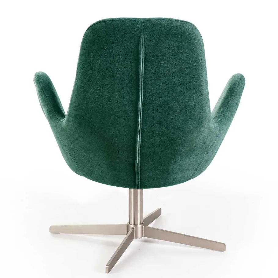 Online Wohnen Drehbarer Retro Loungesessel in Türkis - Vitablo