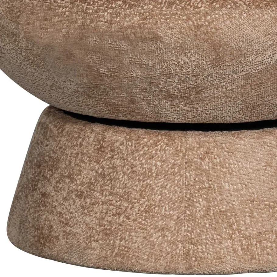 Best Wohnen Drehbarer Sessel mit Chenille Bezug in Beige - Lescalier