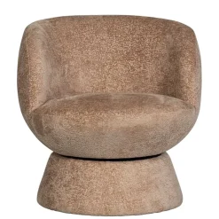 Best Wohnen Drehbarer Sessel mit Chenille Bezug in Beige - Lescalier