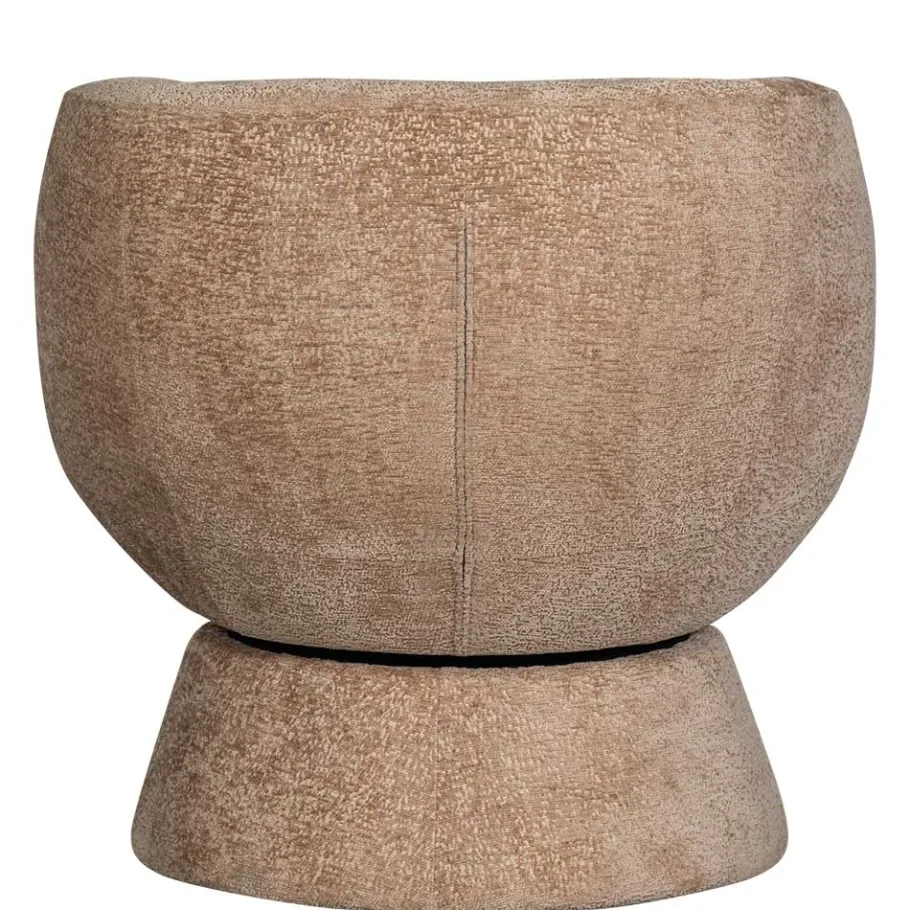 Best Wohnen Drehbarer Sessel mit Chenille Bezug in Beige - Lescalier