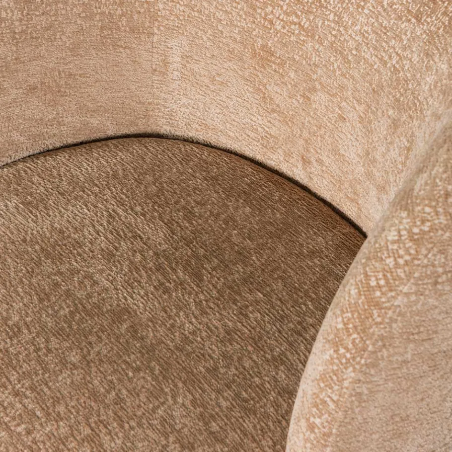 Best Wohnen Drehbarer Sessel mit Chenille Bezug in Beige - Lescalier
