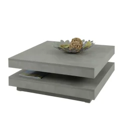 Wohnen Drehbarer Sofatisch in Beton Optik - California