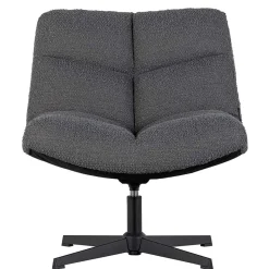 Sale Wohnen Drehsessel ohne Armlehnen in Anthrazit Boucle - Matresca