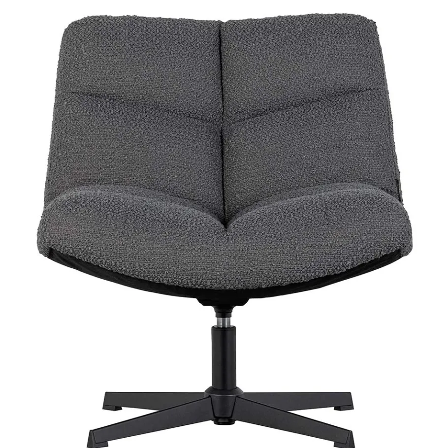Sale Wohnen Drehsessel ohne Armlehnen in Anthrazit Boucle - Matresca