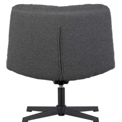 Sale Wohnen Drehsessel ohne Armlehnen in Anthrazit Boucle - Matresca