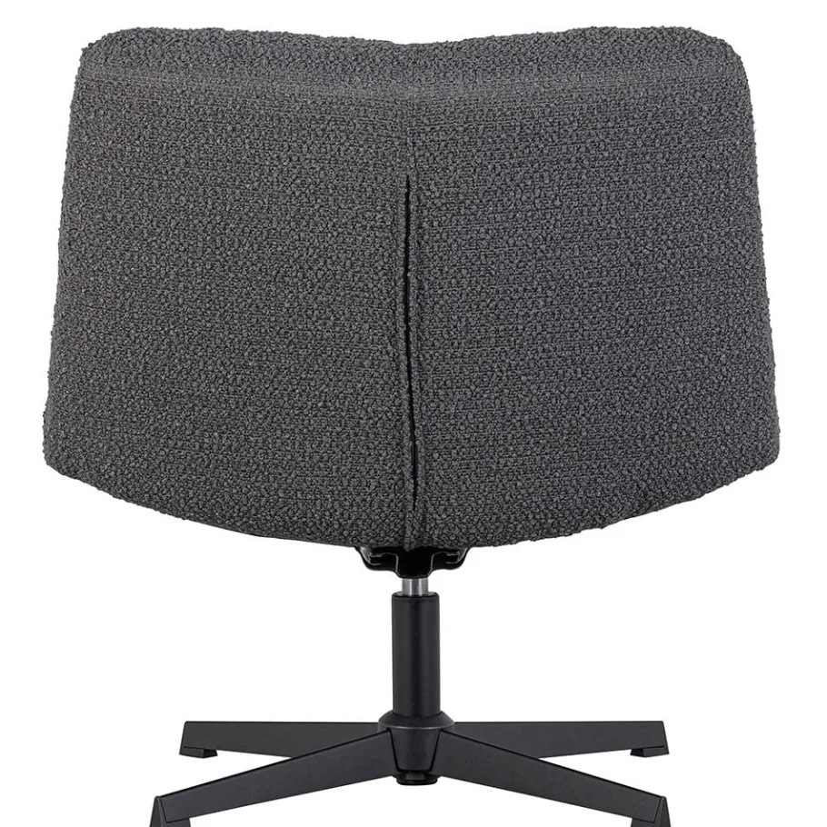 Sale Wohnen Drehsessel ohne Armlehnen in Anthrazit Boucle - Matresca