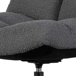 Sale Wohnen Drehsessel ohne Armlehnen in Anthrazit Boucle - Matresca