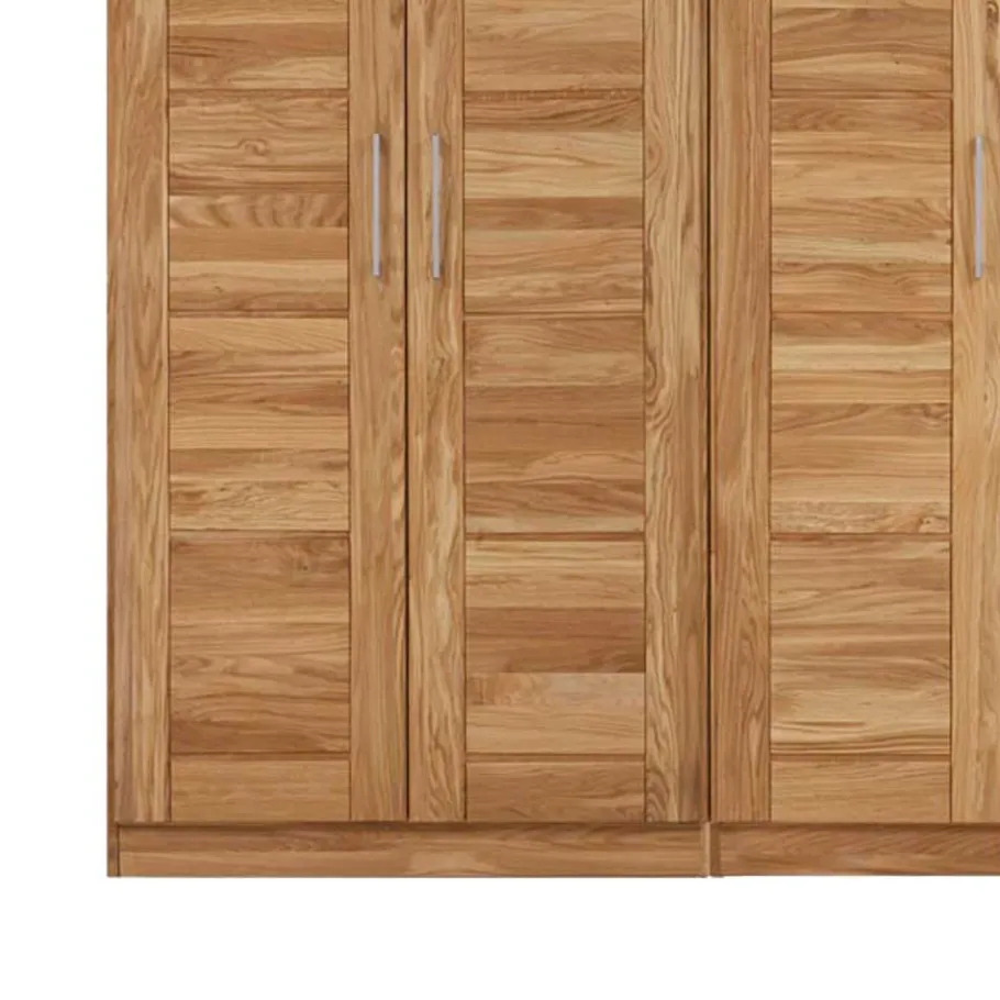 Discount Wohnen Drehtürenschrank Cranos aus Wildeiche Massivholz