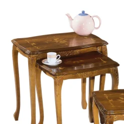 Online Wohnen Drei Beistelltische mit Intarsien Magari italienisches Design (dreiteilig)