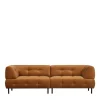 Sale Wohnen Dreier Sofa mit Armlehnen in Hellbraun - Label