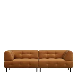 Sale Wohnen Dreier Sofa mit Armlehnen in Hellbraun - Label