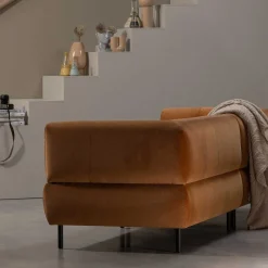 Sale Wohnen Dreier Sofa mit Armlehnen in Hellbraun - Label