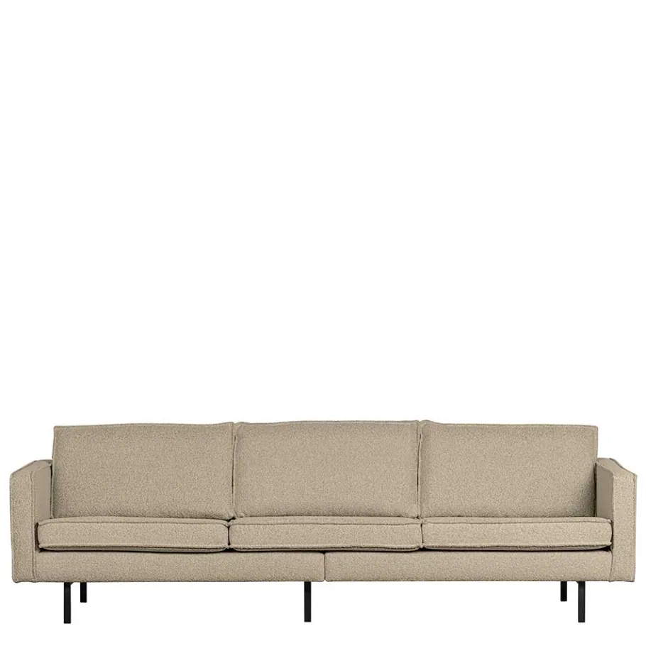 Sale Wohnen Dreisitzer Couch aus Boucle in Beige - Glamoure