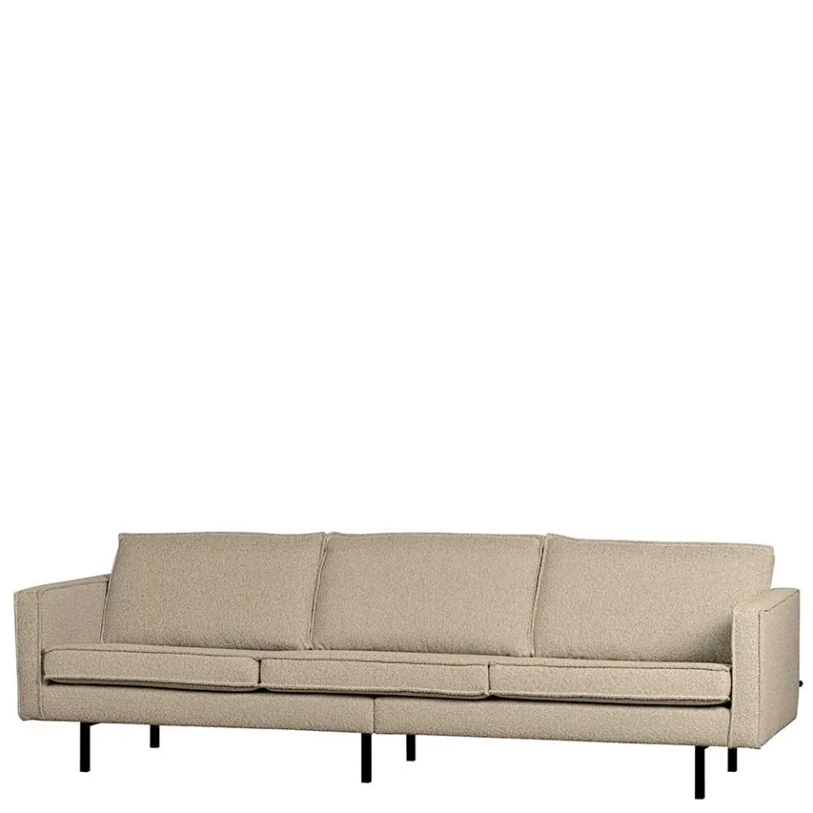 Sale Wohnen Dreisitzer Couch aus Boucle in Beige - Glamoure