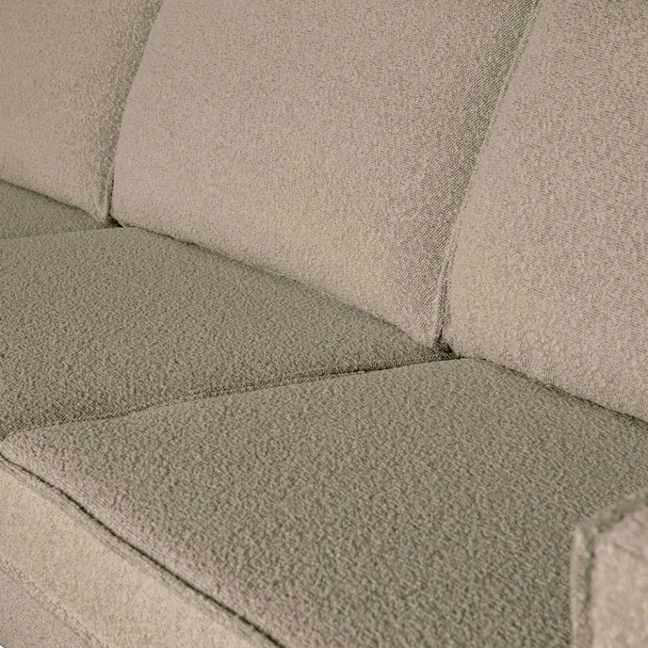 Sale Wohnen Dreisitzer Couch aus Boucle in Beige - Glamoure