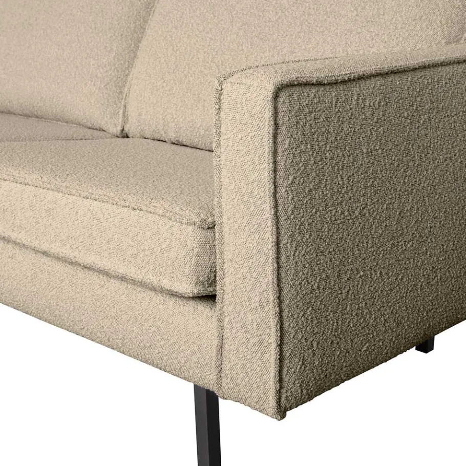 Sale Wohnen Dreisitzer Couch aus Boucle in Beige - Glamoure