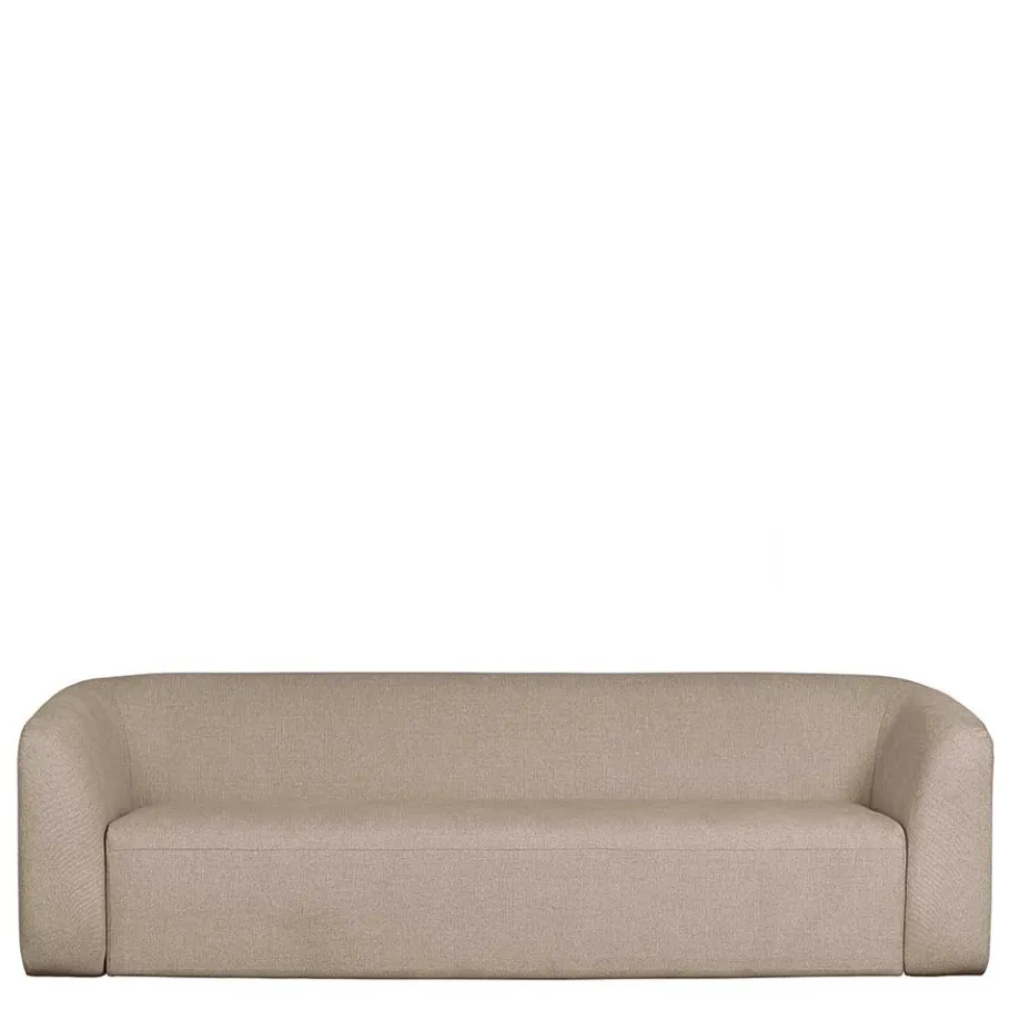 Best Wohnen Dreisitzer Couch aus Chenille in Beige - Chake
