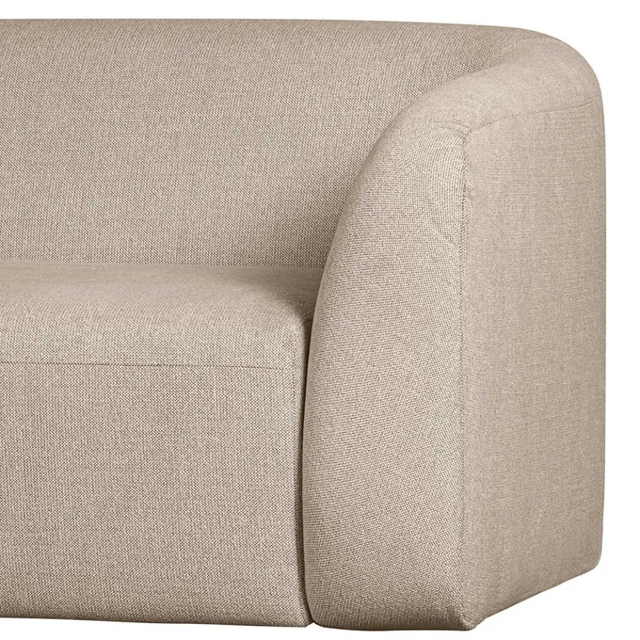 Best Wohnen Dreisitzer Couch aus Chenille in Beige - Chake