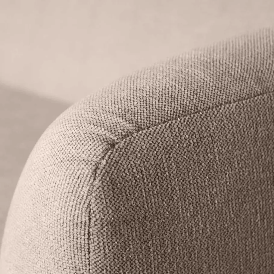 Best Wohnen Dreisitzer Couch aus Chenille in Beige - Chake