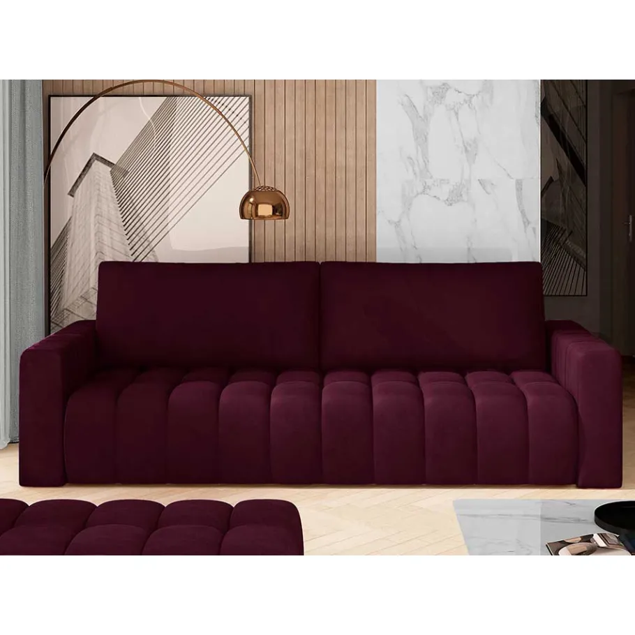 Online Wohnen Dreisitzer Couch mit Bettfunktion und Stauraum - Snella