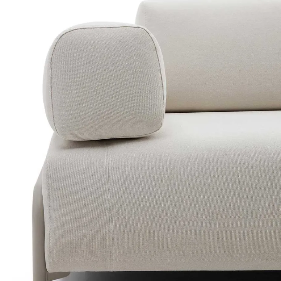 Discount Wohnen Dreisitzer Sofa aus Chenille in Beige - Turena