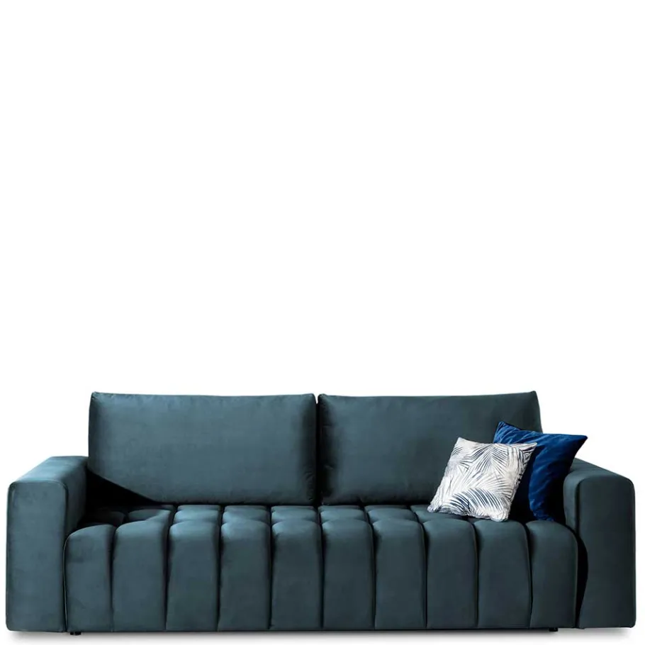 Hot Wohnen Dunkelblaue Schlafcouch mit drei Sitzplätzen - Beliava