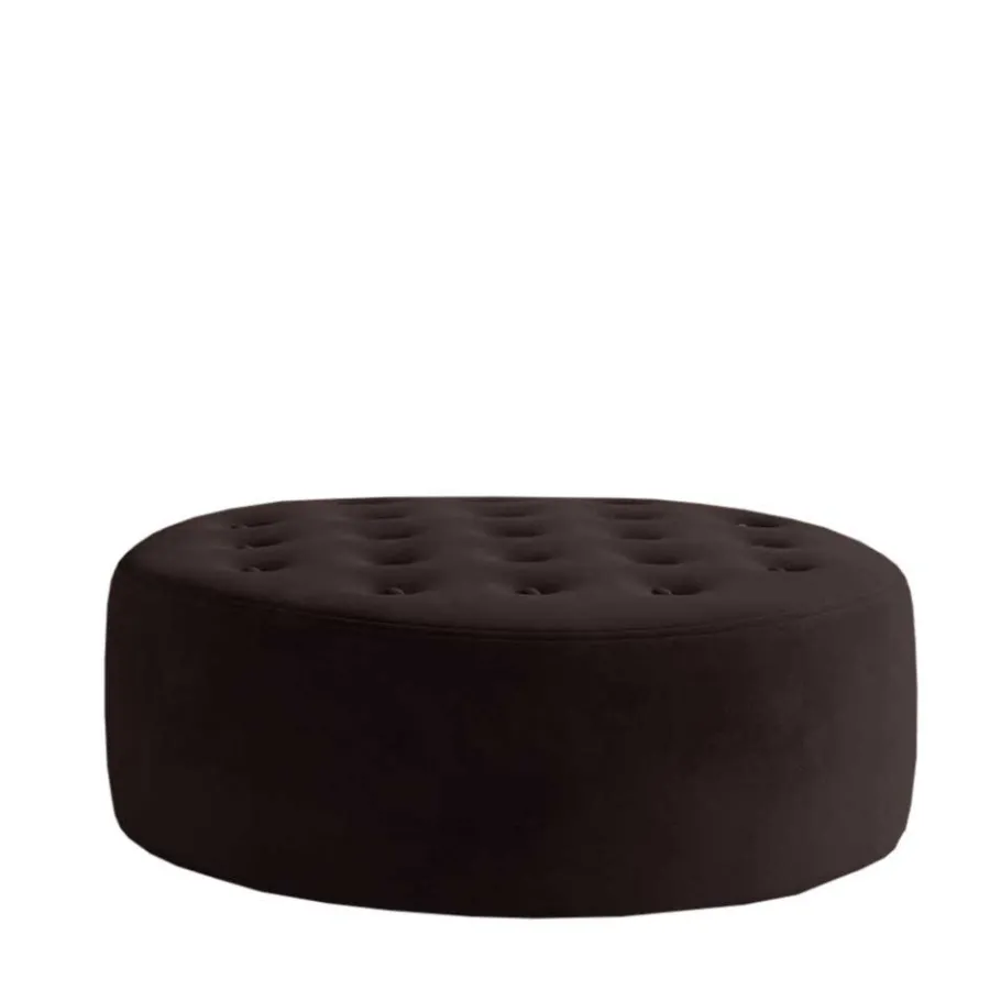 Clearance Wohnen Dunkelbrauner Sitzhocker mit 28 cm Höhe - Anroca