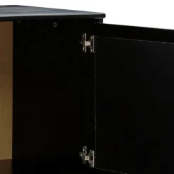 Wohnen Dunkelbraunes Highboard mit Wiener Geflecht - Santiana