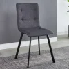 Hot Wohnen Dunkelgraue Essstühle in Modern - Nicoleta (2er Set)