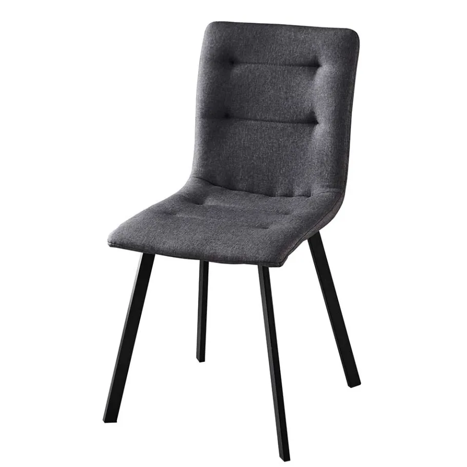 Hot Wohnen Dunkelgraue Essstühle in Modern - Nicoleta (2er Set)