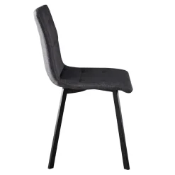 Hot Wohnen Dunkelgraue Essstühle in Modern - Nicoleta (2er Set)