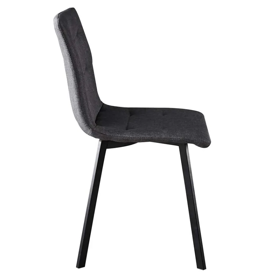 Hot Wohnen Dunkelgraue Essstühle in Modern - Nicoleta (2er Set)