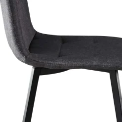 Hot Wohnen Dunkelgraue Essstühle in Modern - Nicoleta (2er Set)