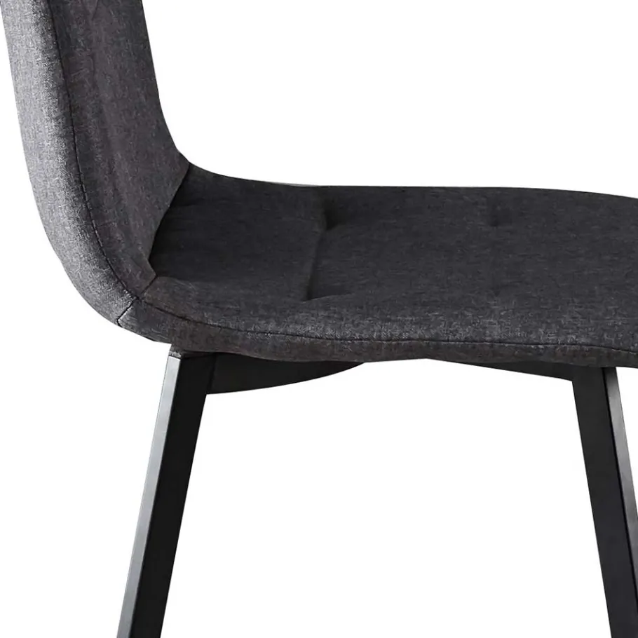Hot Wohnen Dunkelgraue Essstühle in Modern - Nicoleta (2er Set)