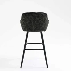 Online Wohnen Dunkelgrauer Barstuhl mit 74 cm Sitzhöhe - Complice (2er Set)