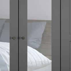 Sale Wohnen Dunkelgrauer Kleiderschrank 6-türig - Mataram I