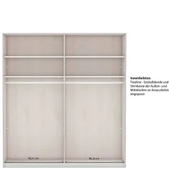 Best Wohnen Dunkelgrauer Schlafzimmerschrank 4-türig - Mataram
